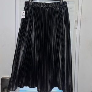 Faux leather pleasers skirt